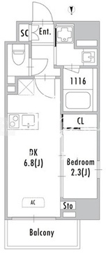 グランパセオ蒲田3 901 間取り図