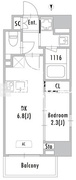 グランパセオ蒲田3 1001 間取り図