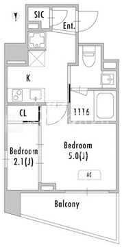グランパセオ蒲田3 903 間取り図