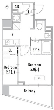 グランパセオ蒲田3 603 間取り図