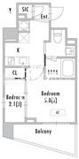 グランパセオ蒲田3 403 間取り図