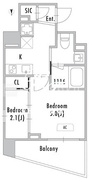 グランパセオ蒲田3 303 間取り図