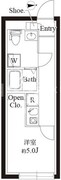 ル・クール渋谷本町 202 間取り図