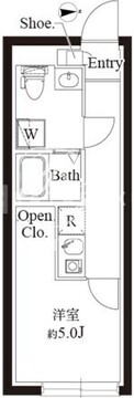 ル・クール渋谷本町 202 間取り図