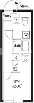 ル・クール渋谷本町 203 間取り図