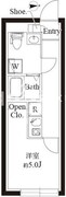 ル・クール渋谷本町 302 間取り図
