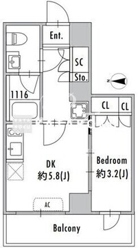グランパセオ小岩 702 間取り図