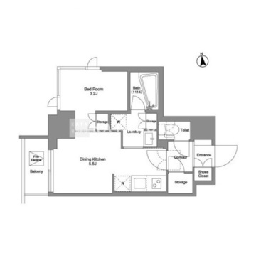 アジールコート浜松町 301 間取り図
