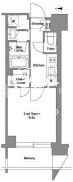 ザ・ケンジントン・レジデンス芝浦 408 間取り図