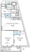 ソラシアレジデンス大井町 101 間取り図