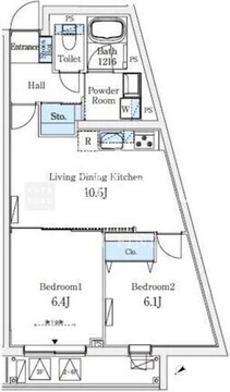 ソラシアレジデンス大井町 301 間取り図