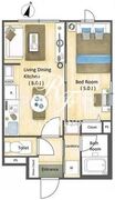 ラドゥセール戸越銀座 105 間取り図