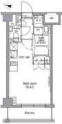 ディームス麻布狸穴町 417 間取り図