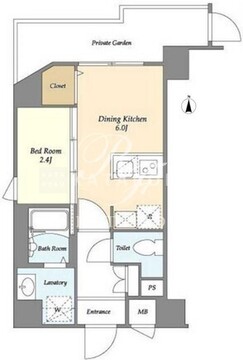 ラティエラ都立大学 301 間取り図