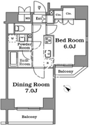 プラウドフラット蒲田2 305 間取り図