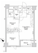 ザ・パークハビオSOHO市谷左内町 216 間取り図