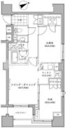 パークハビオ八丁堀 308 間取り図