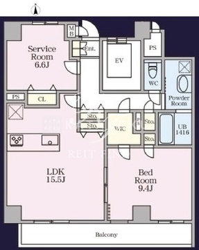 THE MANOR EXELSIOR 101 間取り図
