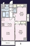 THE MANOR EXELSIOR 401 間取り図