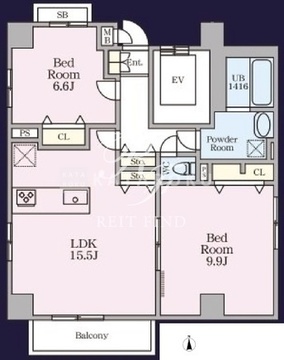THE MANOR EXELSIOR 701 間取り図