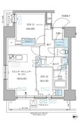 パークアクシス住吉ガーデンスクエア 401 間取り図