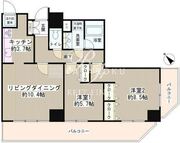 トレステージ目黒 1403 間取り図