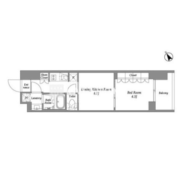 シーズンフラッツ大森西 704 間取り図