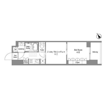 シーズンフラッツ大森西 705 間取り図