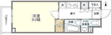 コンフォリア桜上水 325 間取り図
