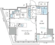 パークアクシス五反田スカイタワー 303 間取り図