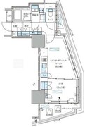 パークアクシス五反田スカイタワー 304 間取り図