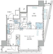 パークアクシス五反田スカイタワー 701 間取り図
