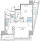 パークアクシス五反田スカイタワー 701 間取り図