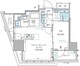 パークアクシス五反田スカイタワー 703 間取り図