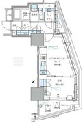 パークアクシス五反田スカイタワー 704 間取り図