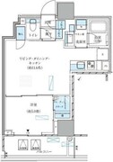 パークアクシス五反田スカイタワー 706 間取り図