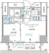 パークアクシス五反田スカイタワー 1502 間取り図