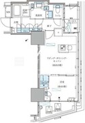 パークアクシス五反田スカイタワー 1504 間取り図