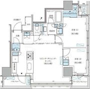 パークアクシス五反田スカイタワー 2101 間取り図