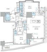 パークアクシス五反田スカイタワー 2104 間取り図