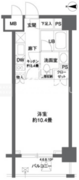 パークキューブ神田 704 間取り図