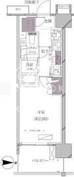 エースタンダード芝浦 1205 間取り図
