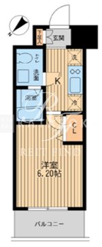 エコロジー潮見レジデンス 207 間取り図