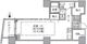 アクティ汐留 2513 間取り図