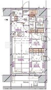 ブランシエスタ浅草蔵前 1101 間取り図