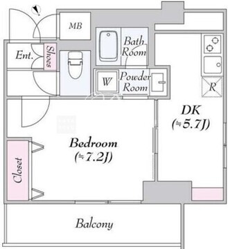 ＢｌｕＲｏｃｋ神楽坂 301 間取り図