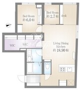 サクラスプリング月島リバーサイド 101 間取り図