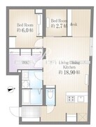 サクラスプリング月島リバーサイド 301 間取り図