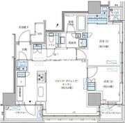 パークアクシス五反田スカイタワー 1501 間取り図