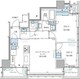 パークアクシス五反田スカイタワー 1501 間取り図